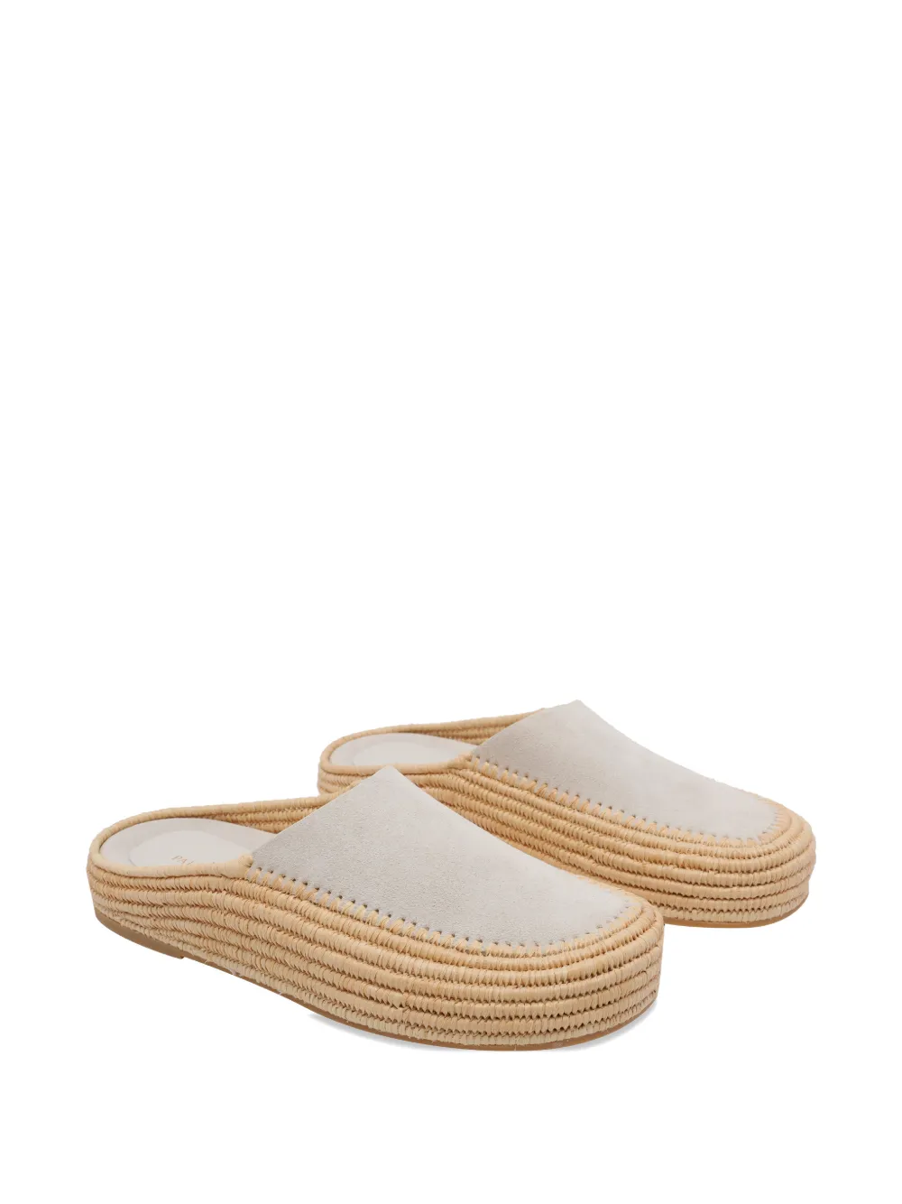 Paloma Barceló Deba Sabot muiltjes met ronde neus Beige