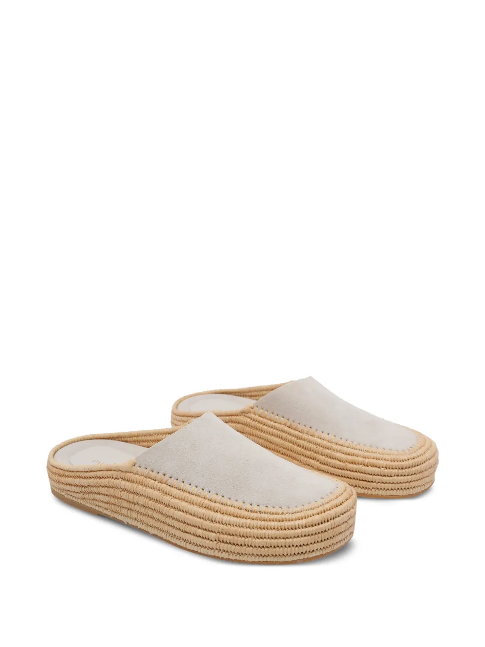  Paloma Barceló Deba Sabot Round-toe Mules - Neutrals 