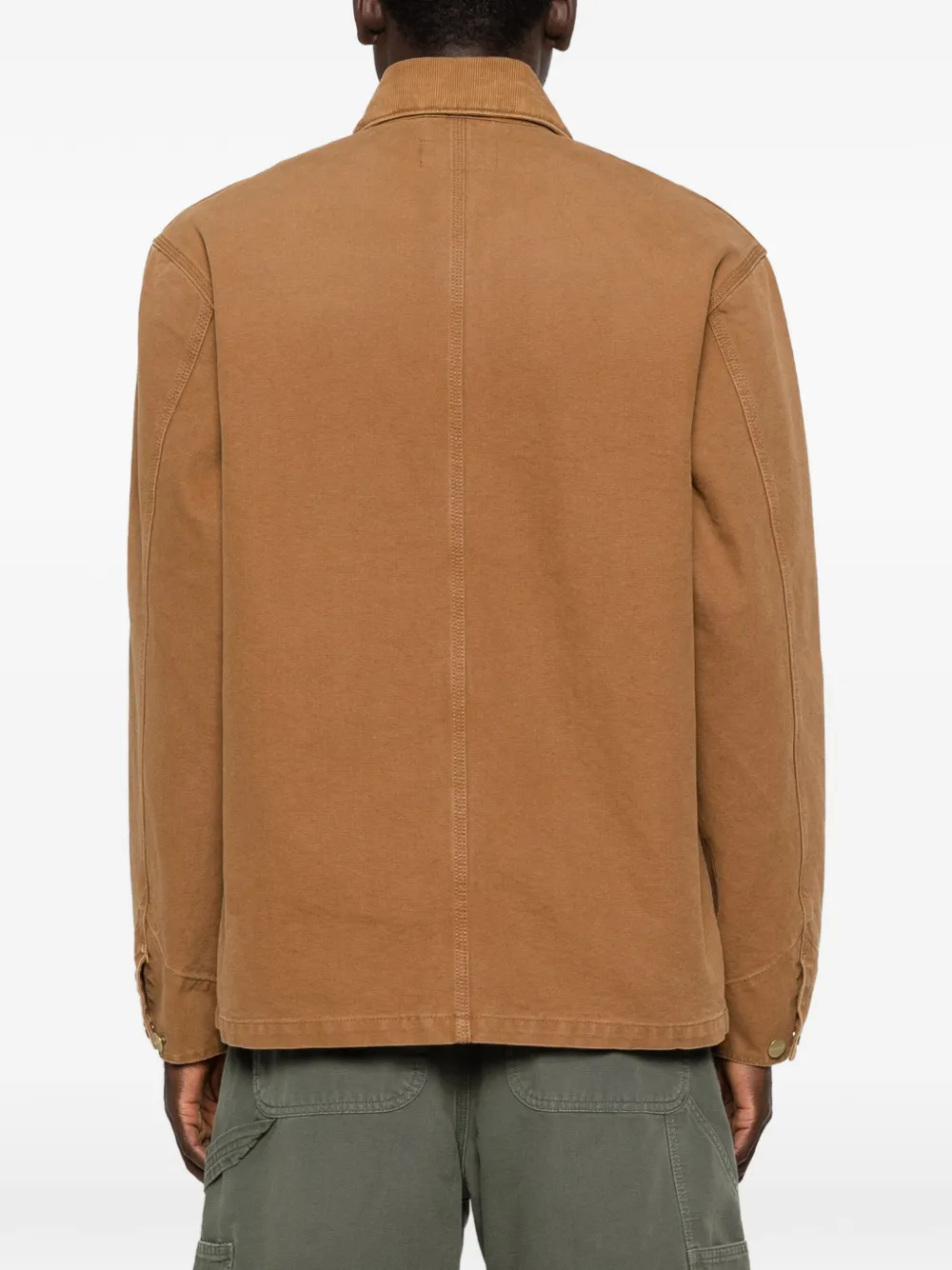 Carhartt WIP Michigan shirtjack met knopen Bruin