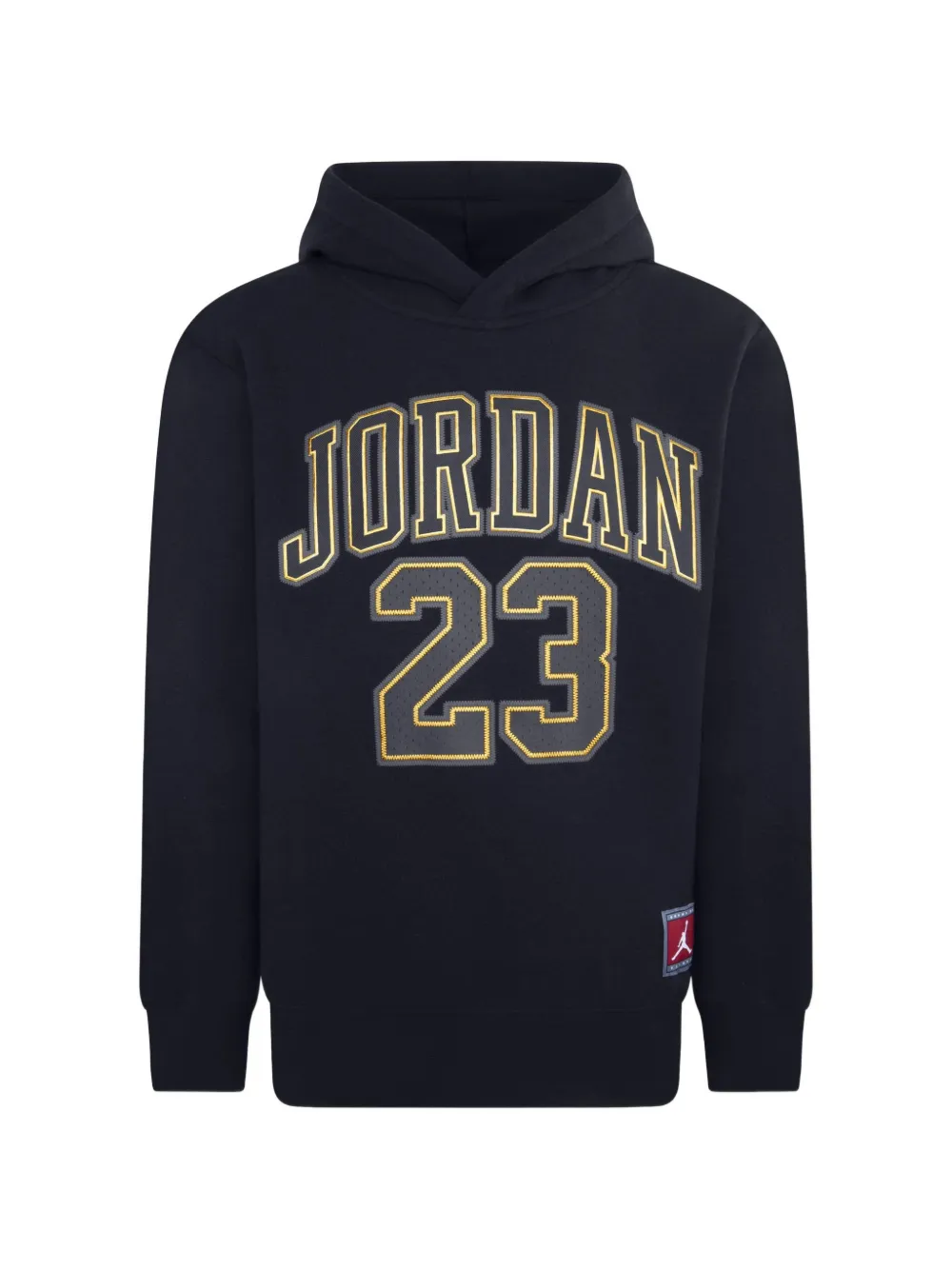 Jordan Kids logo-appliqué hoodie - Blu