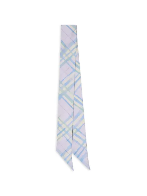 Burberry mascada Watercolour Check de seda 
