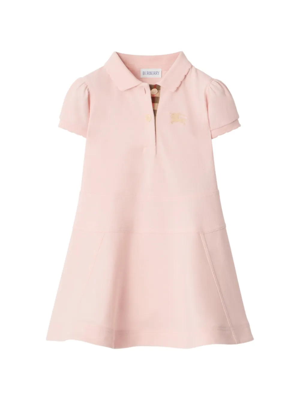Burberry Kids cotton polo shirt dress - Pink