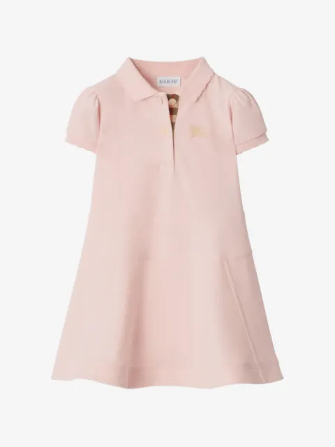Burberry Kids платье с воротником поло