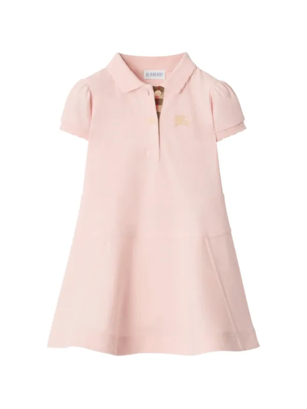 BURBERRY ピンク ポロワンピース 18M Burberry Kids ポロワンピース | ピンク | FARFETCH JP