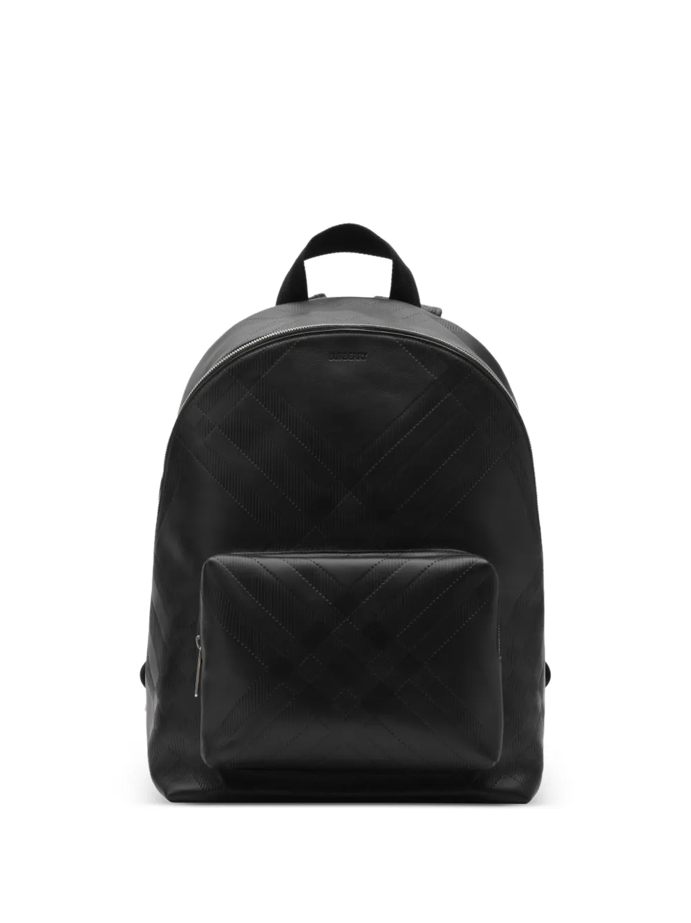 Burberry embossed Check backpack - Nero