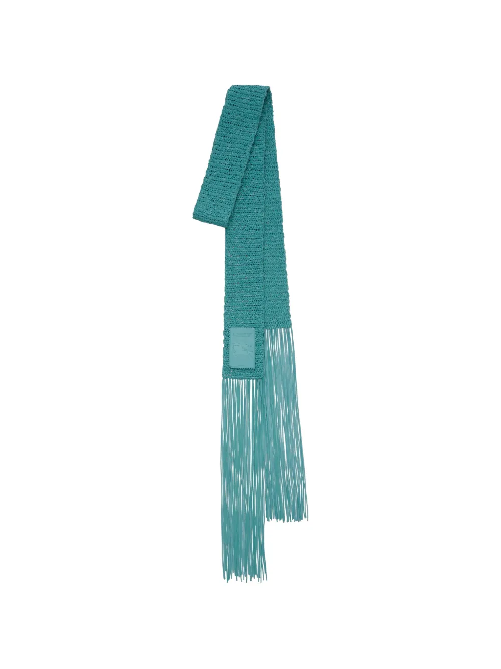 Burberry skinny crochet leather scarf - Blue