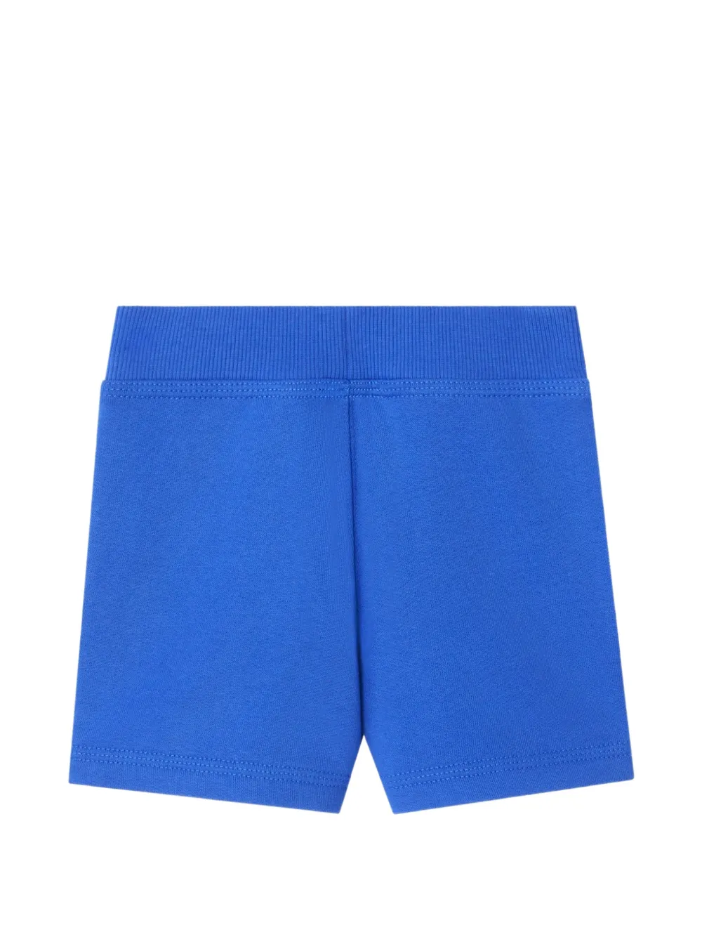  Burberry Kids Check Trim Cotton Shorts - Blue 