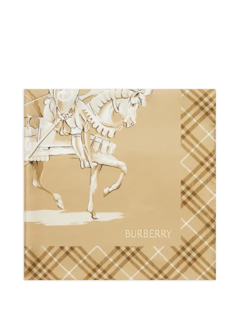 Burberry Archive Knight silk scarf