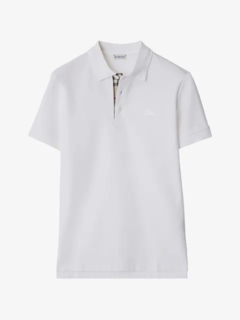 Burberry playera tipo polo de algodón