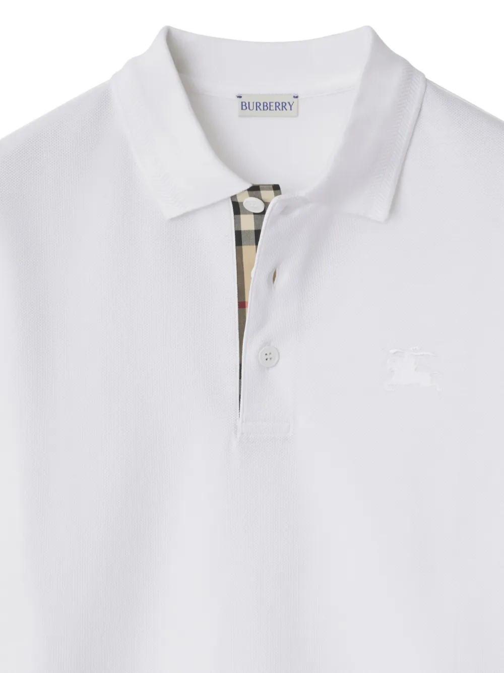 Burberry Katoenen poloshirt Wit