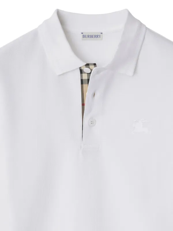 Burberry Cotton Polo Shirt | White | FARFETCH
