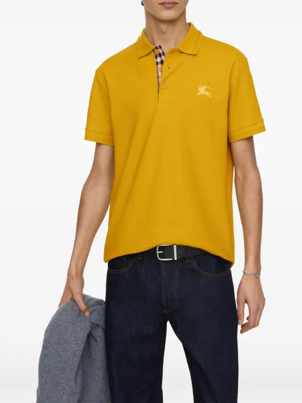 Burberry Cotton Polo Shirt | Yellow | FARFETCH