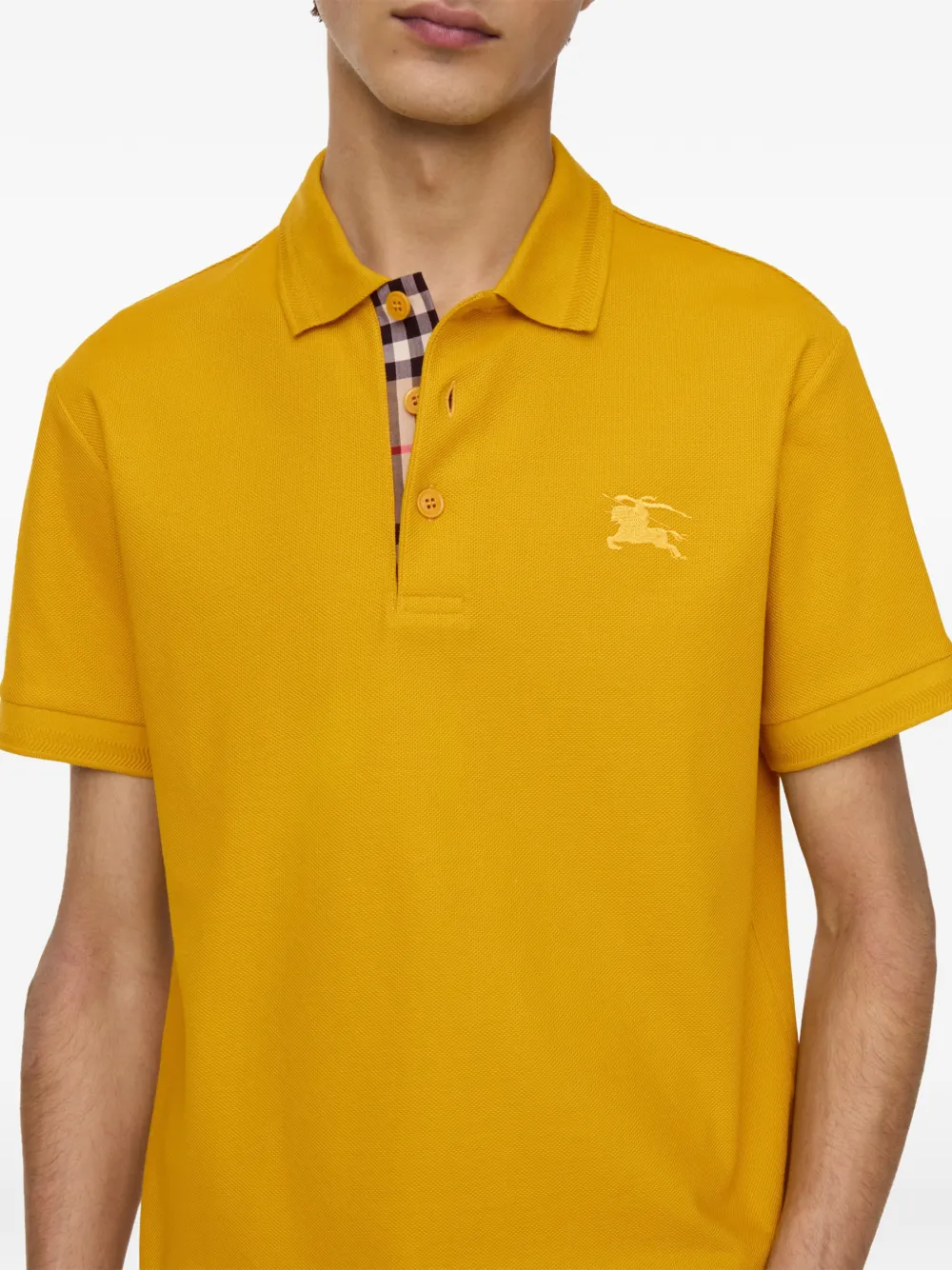 Burberry Katoenen poloshirt Geel