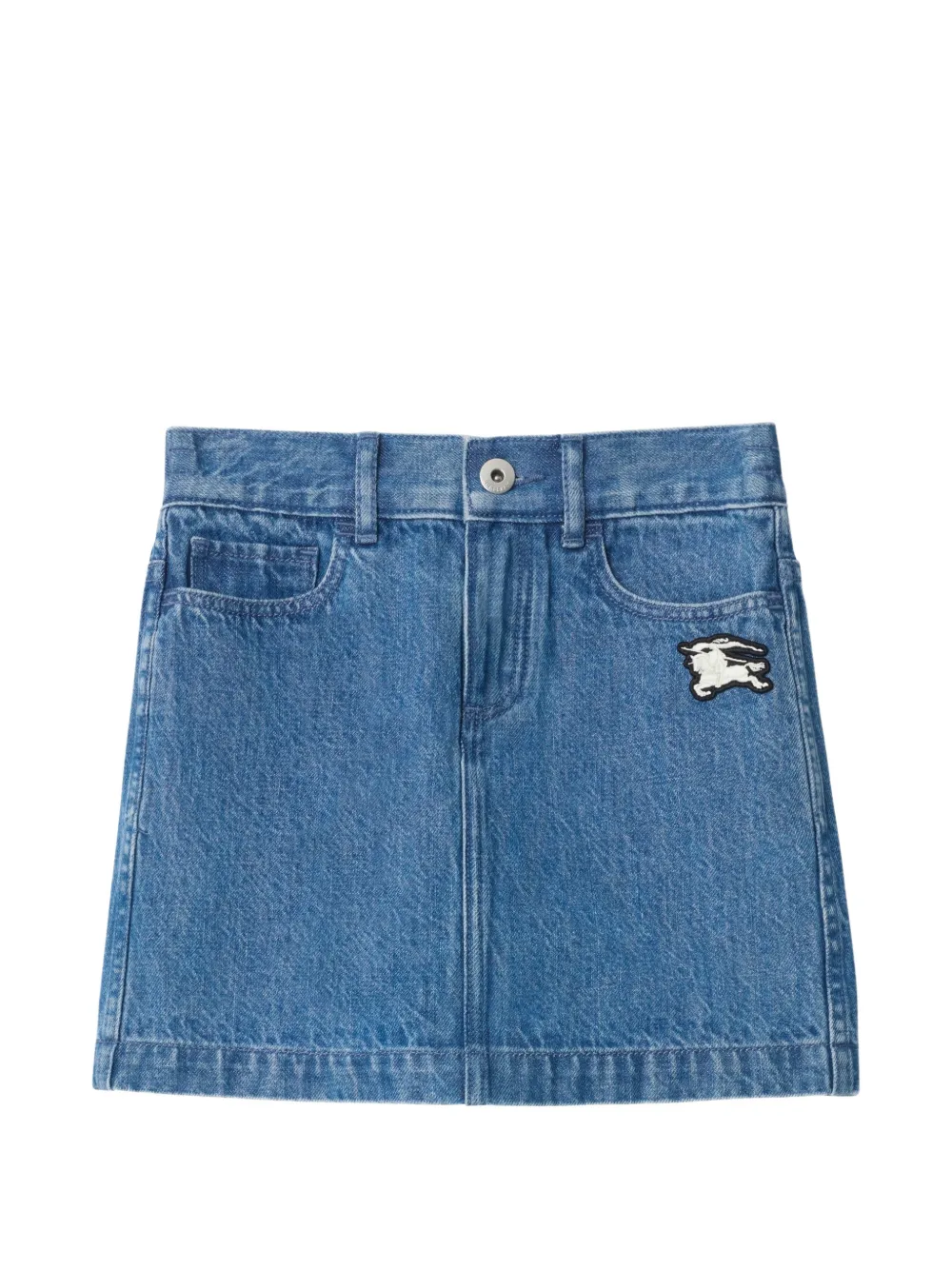 Burberry Kids denim skirt - Blu