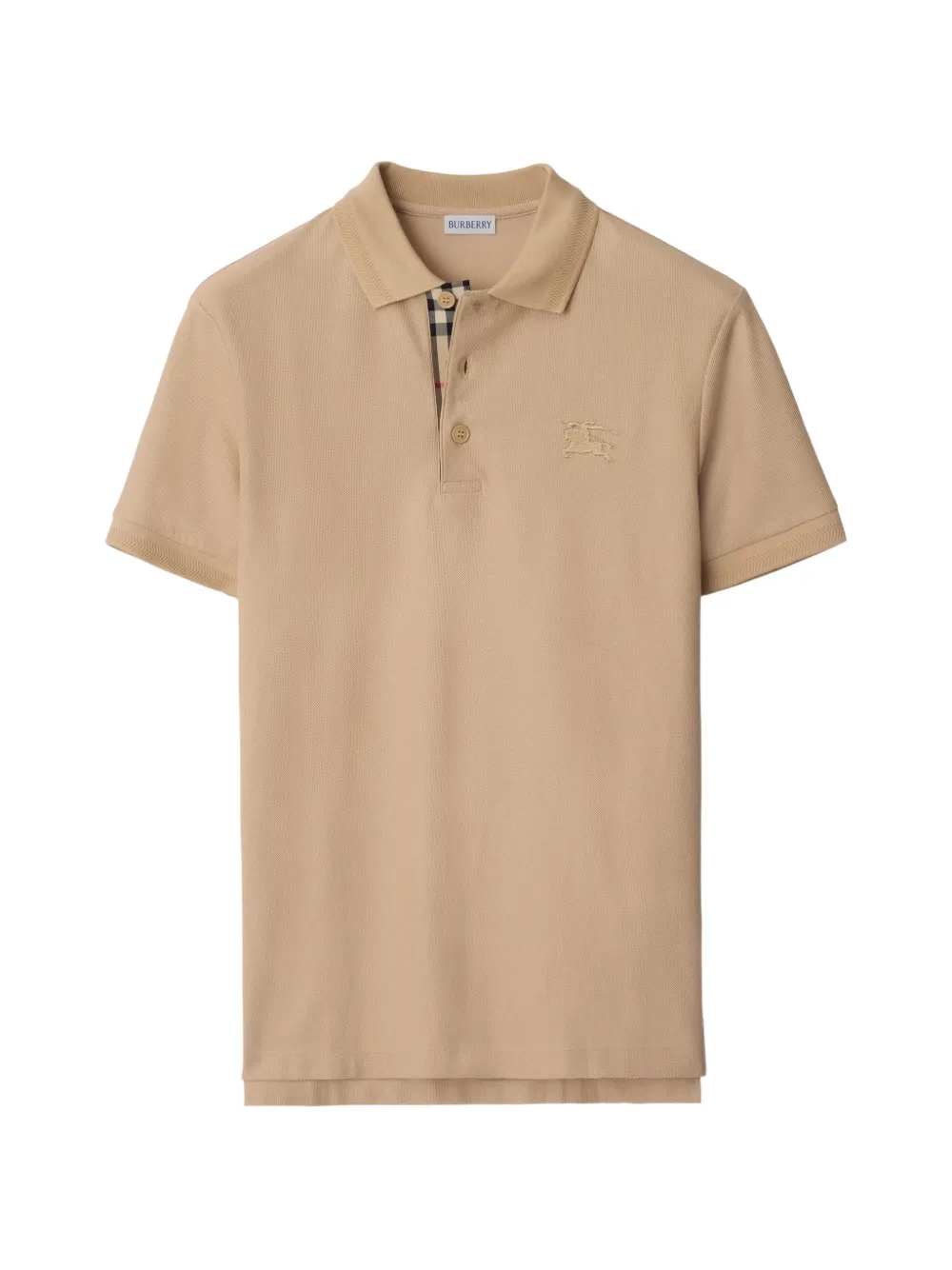 Burberry cotton polo shirt - Toni neutri