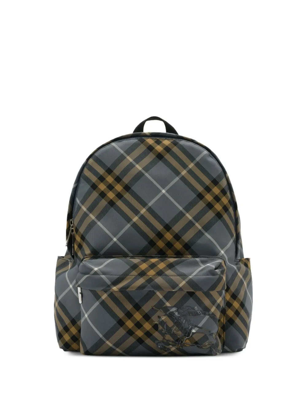 Burberry small check backpack - Grigio