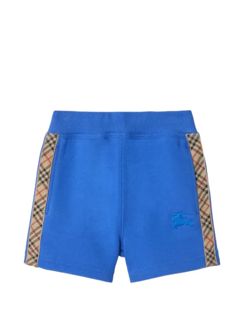 Burberry Kids Check-trim cotton shorts