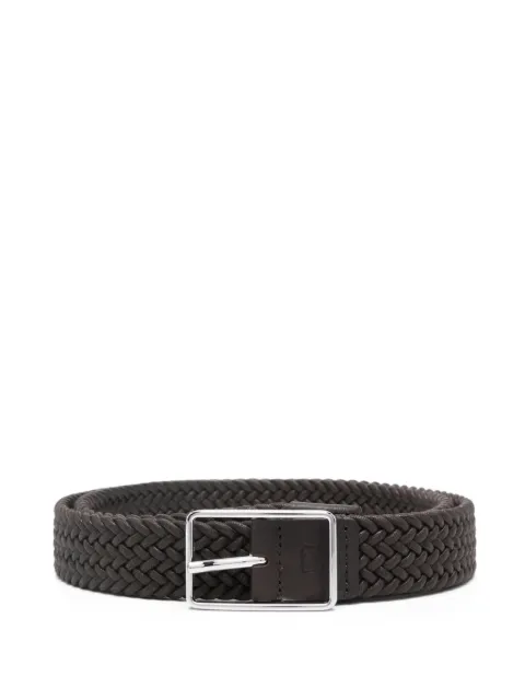 Corneliani braided buckle belt