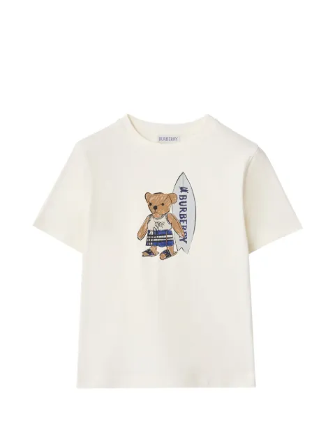 Burberry Kids Surfer Bear cotton T-shirt