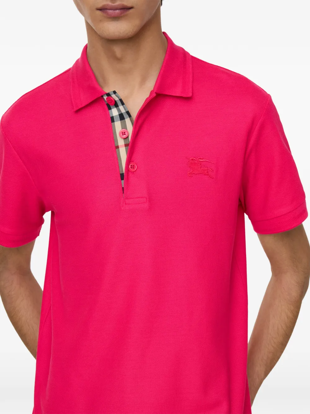 Burberry Katoenen poloshirt Roze
