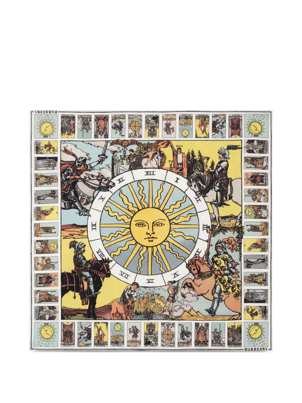 Burberry Tarot zijden sjaal Beige