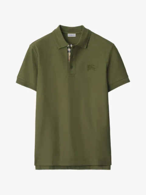 Burberry playera tipo polo de algodón