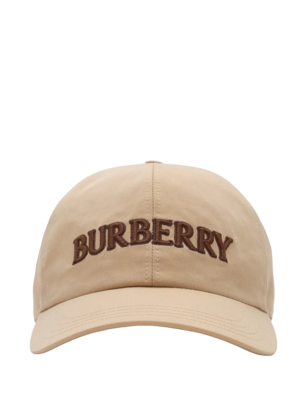 Burberry logo gabardine baseball cap - Toni neutri
