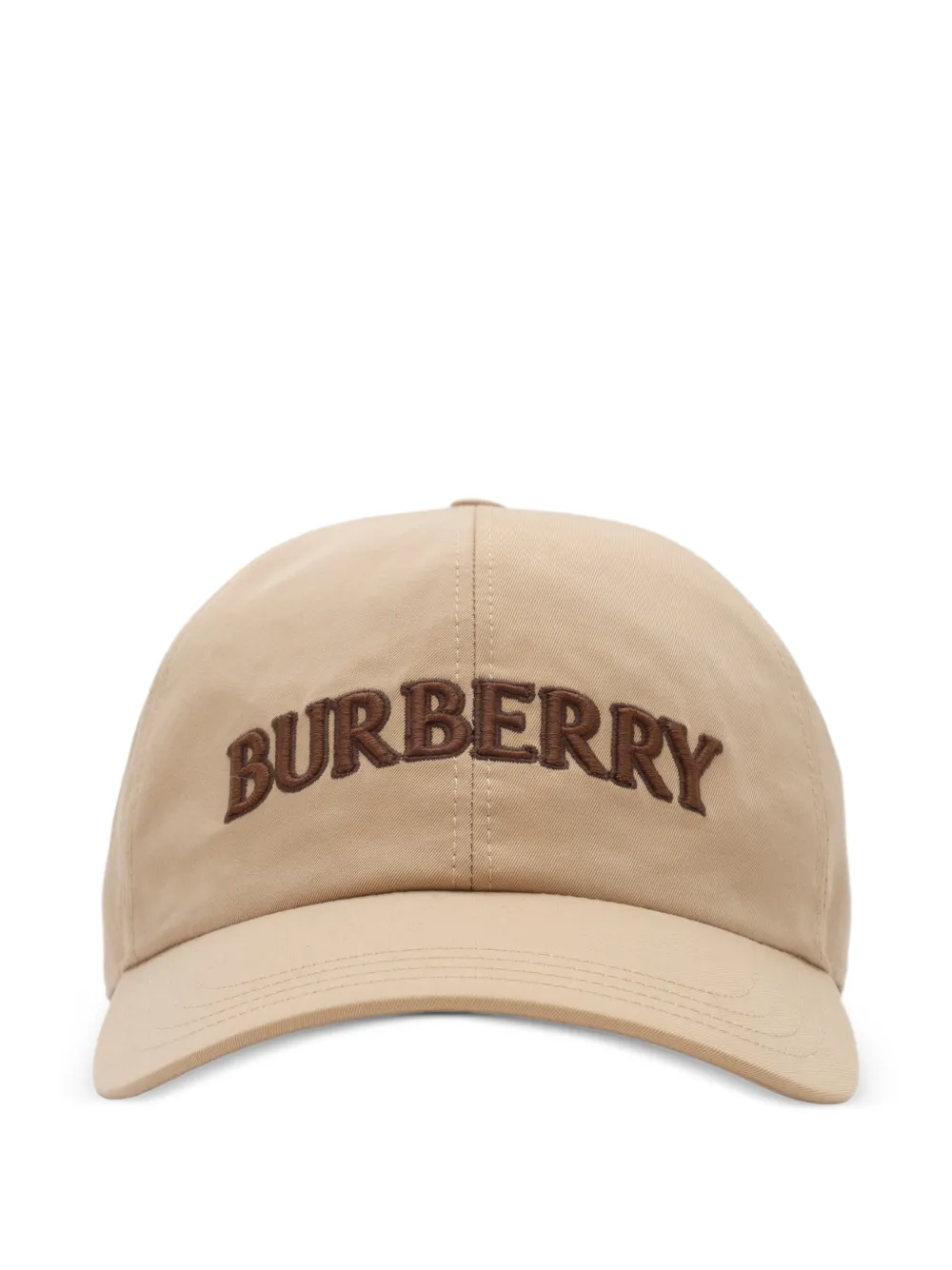 Burberry logo gabardine baseball cap - Toni neutri