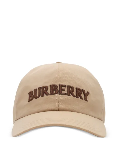 Burberry logo gabardine baseball cap