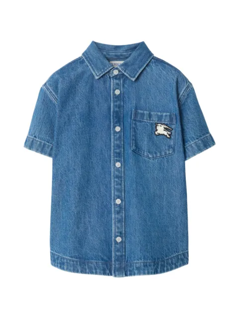Burberry Kids camisa de mezclilla