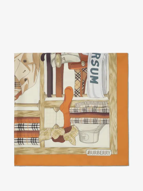 Burberry wardrobe silk scarf