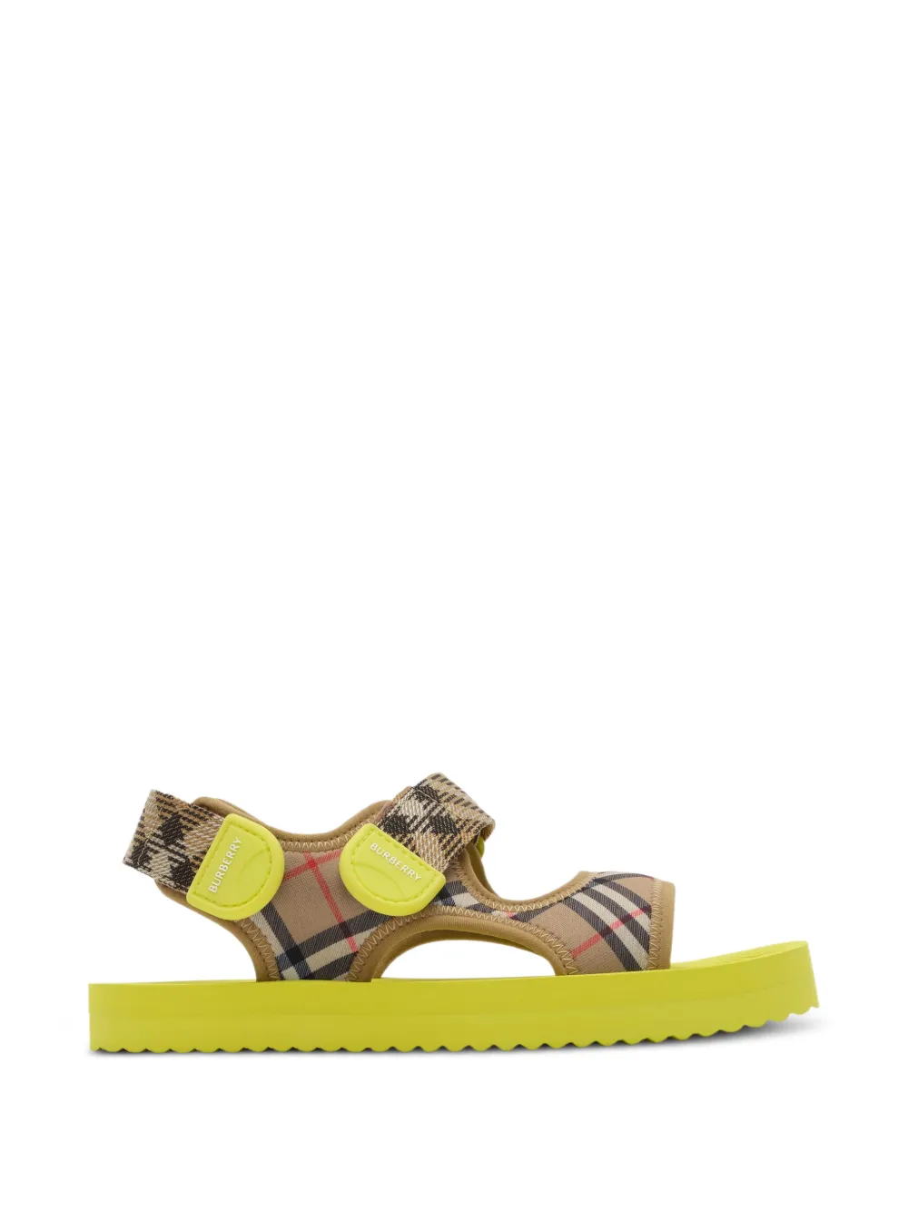Burberry Kids Check sandals - Toni neutri