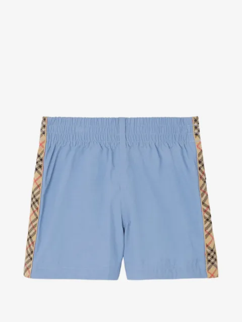 Burberry Kids check trim swim shorts