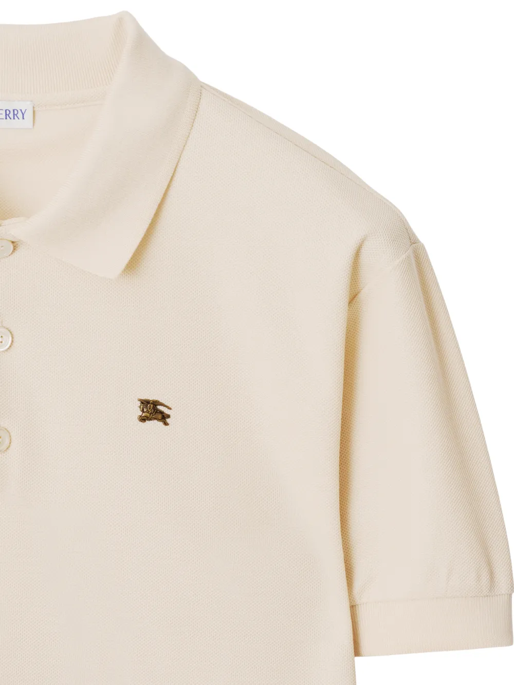 Burberry Metal Knight katoenen poloshirt Beige