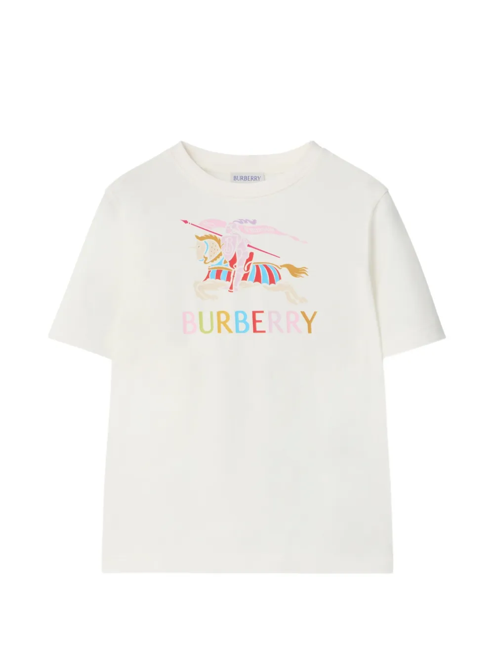 Burberry Kids multicolour EKD cotton T-shirt - Toni neutri