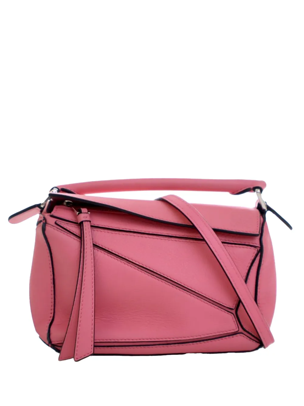 Loewe Pre-Owned 2011 Mini Calfskin Puzzle Edge satchel - Rosa