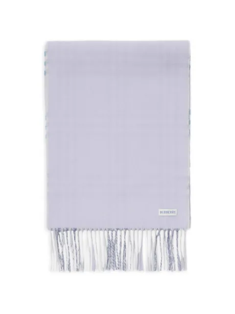 Burberry gradient Check cashmere scarf