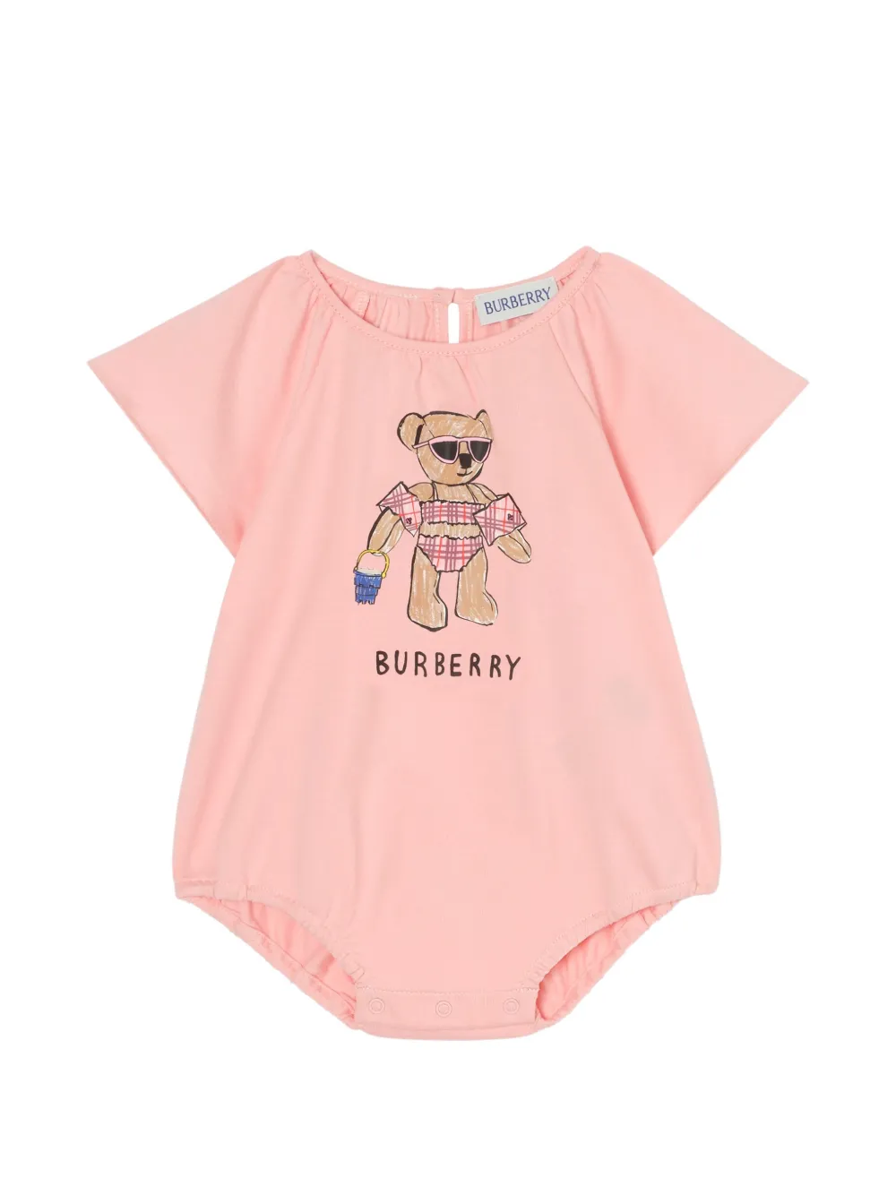 Burberry Kids Beach Bear cotton bodysuit - Rosa