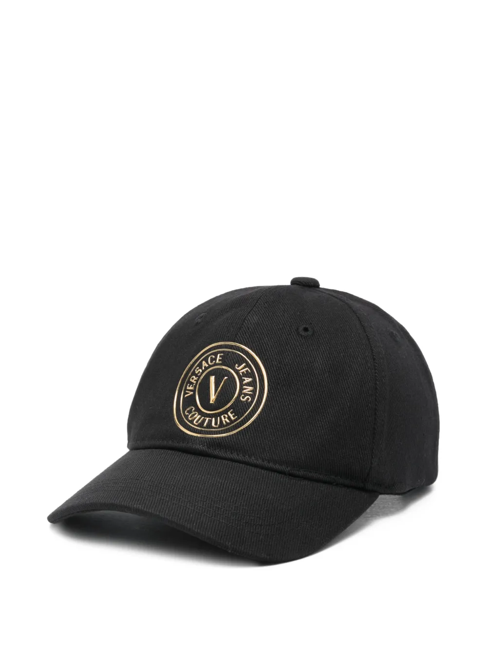 Versace Jeans Couture rubberized-logo baseball cap - Nero