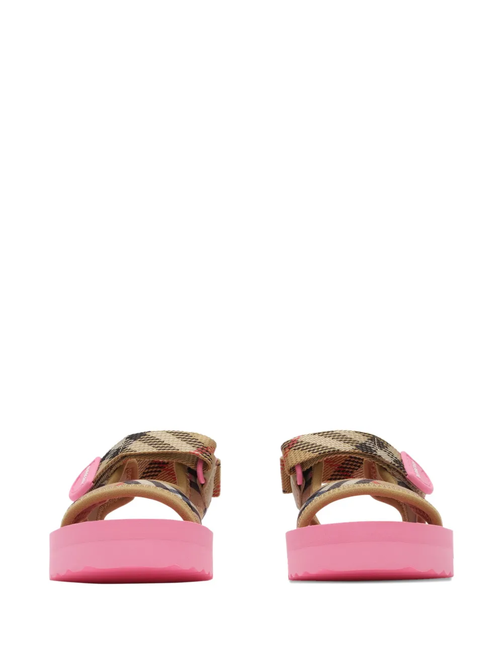 Burberry Kids check sandals Beige