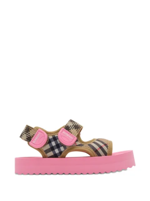 Burberry Kids check sandals