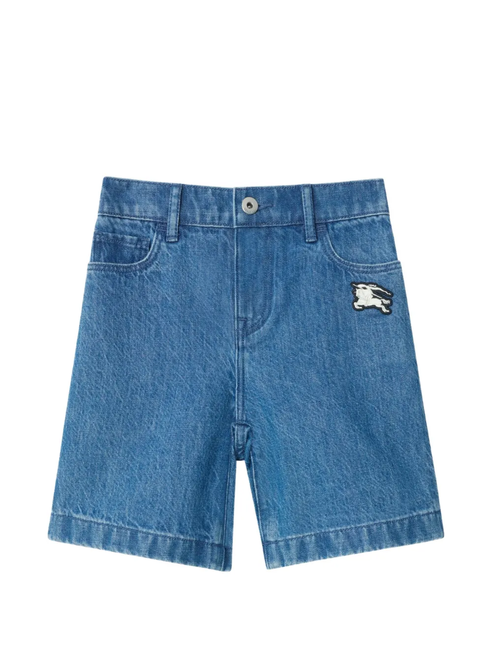 Burberry Kids denim shorts - Blu