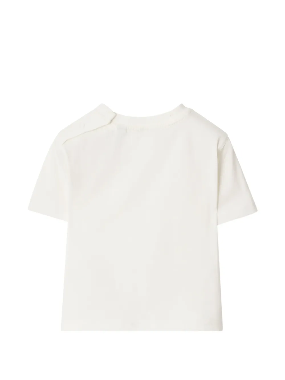 Burberry Kids Katoenen T-shirt met beerprint Beige