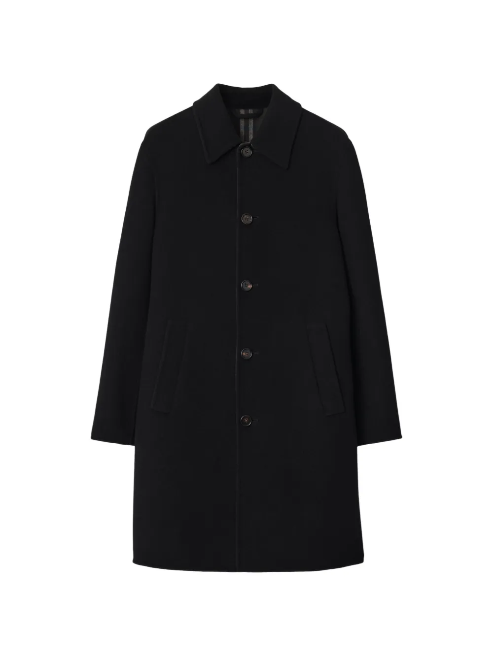 Burberry mid-length wool car coat - Black