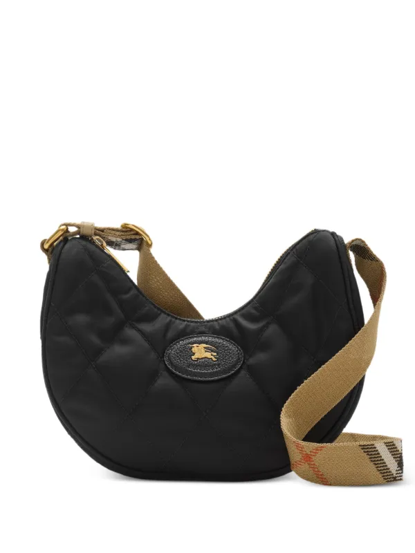 Burberry Horseshoe Cross Body Bag in Black