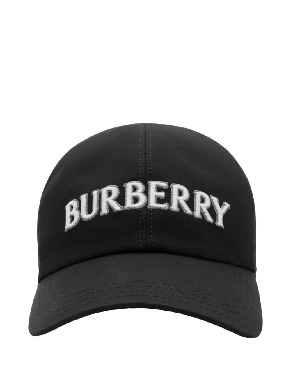 Burberry logo gabardine baseball cap - Nero