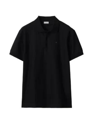 Burberry チェックカラーポロシャツ | ブラック | FARFETCH JP