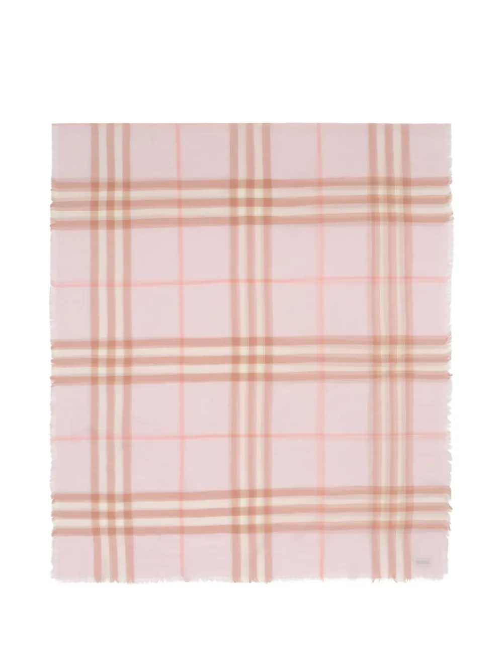 Burberry wide check wool scarf - Rosa