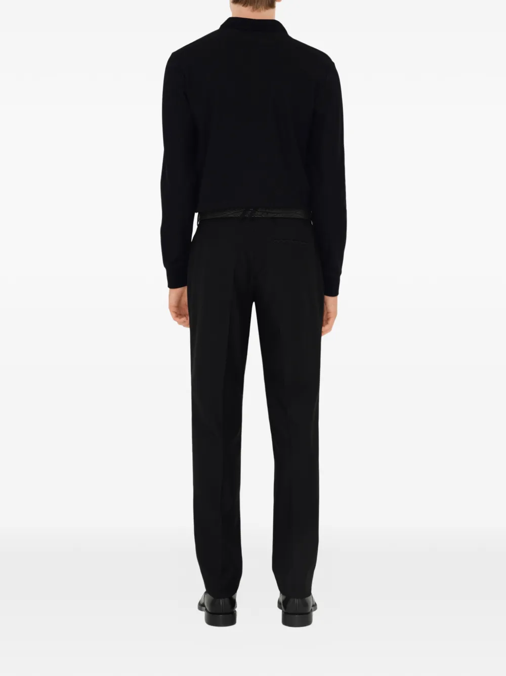 Burberry Poloshirt met lange mouwen Zwart