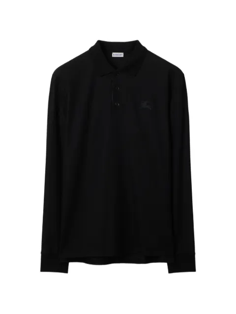 Burberry long-sleeve cotton polo shirt